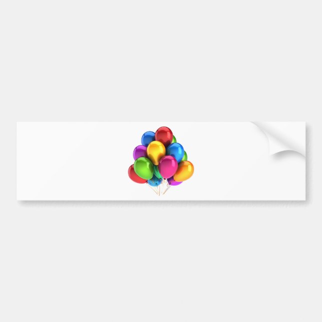 balloon balloons custom personalize Anniversaries Bumper Sticker (Front)