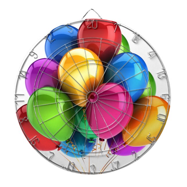 balloon balloons custom personalize Anniversaries Dartboard (Front)