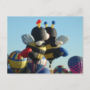 Balloon Bee Postcard