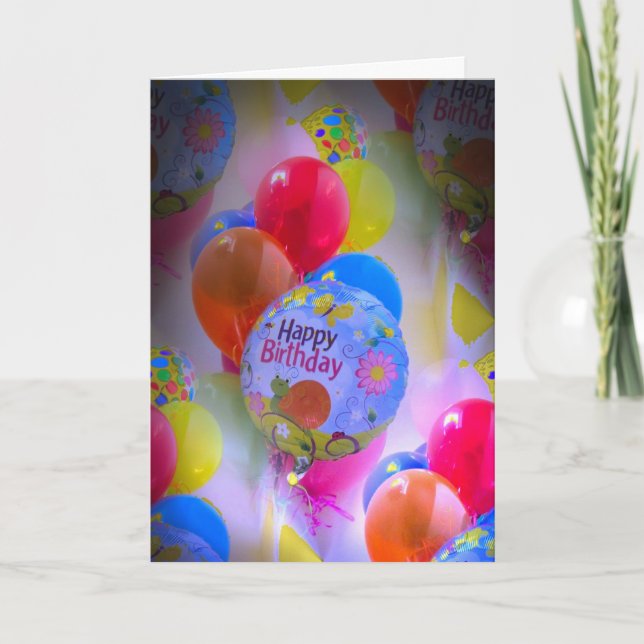 Balloon Birthday Card (Front)