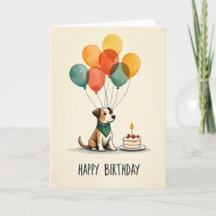 Balloon Birthday Friend Card
