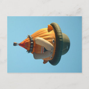 Balloon bulldog postcard