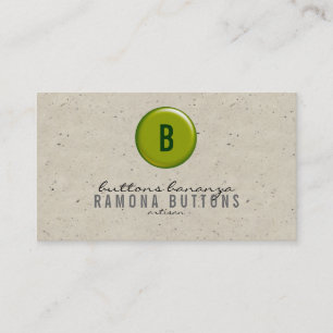 Balloon Button Speckle Business Card