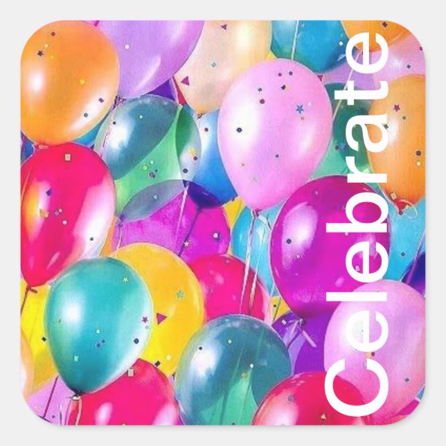 Balloon Celebration Stickers (Front)