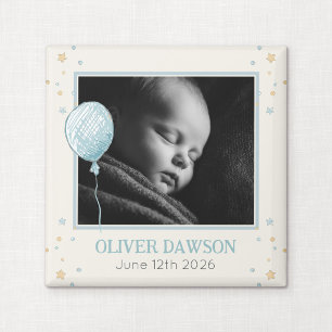 Balloon Daydream Baby Announcement Keepsake Magnet