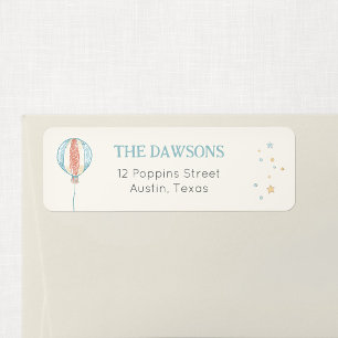 Balloon Daydream Return Address Label