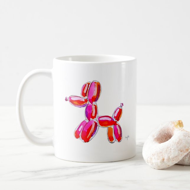 Balloon Dog Coffee Mug (With Donut)