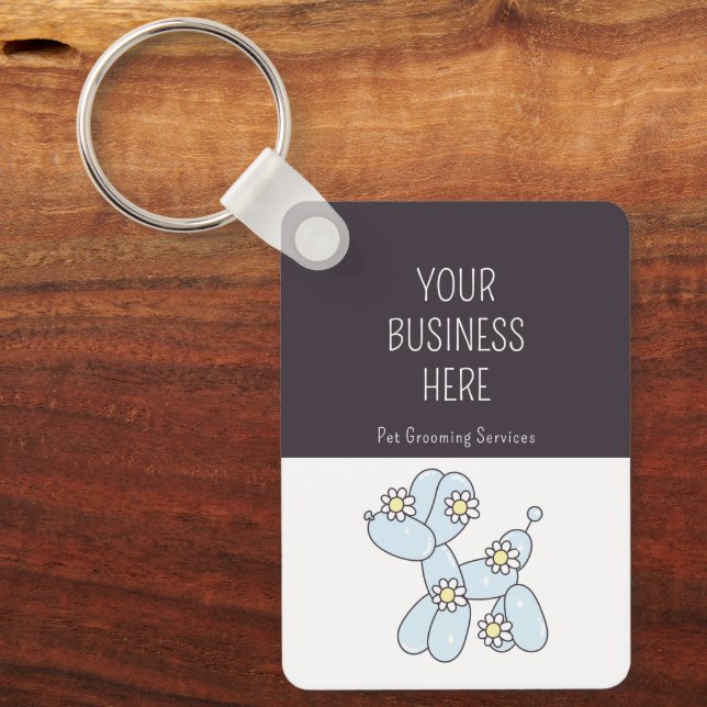 Balloon dog merch keychain (Front)