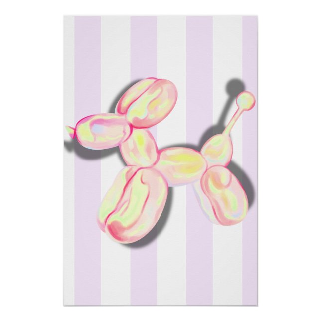 Balloon Dog Nursery Poster (Front)