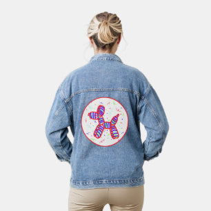 Balloon Dog Party Denim Jacket