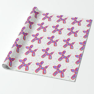 Balloon Dog Party Wrapping Paper