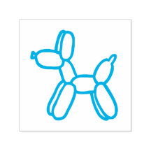 Balloon Dog Self-Inking Rubber Stamp