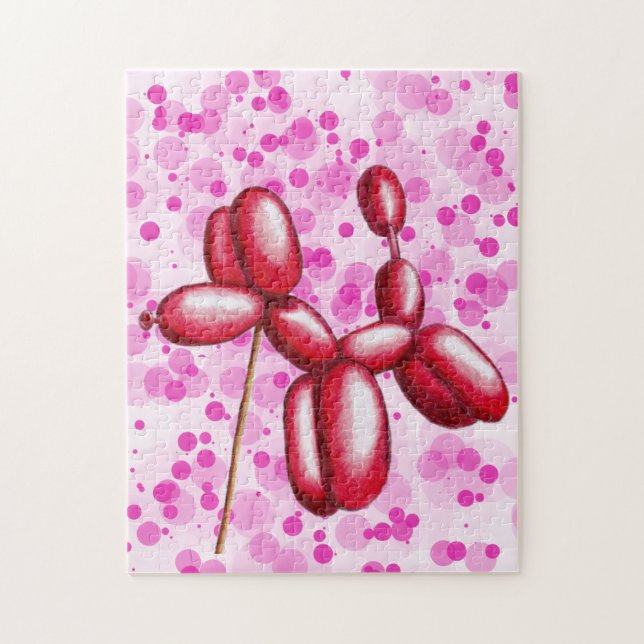 Balloon dog spotty jigsaw puzzle (Vertical)