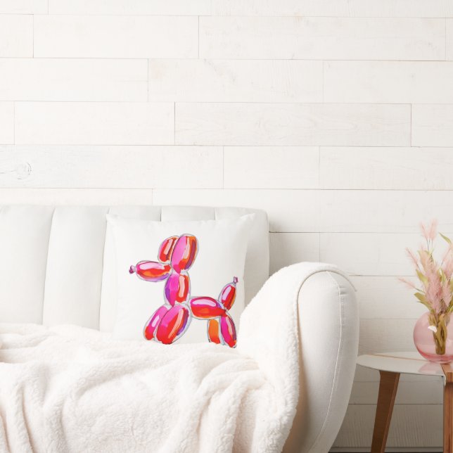 Balloon Dog Throw Pillow (Couch)