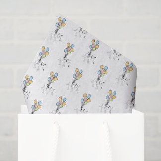 Balloon Dog Up Up And Away Tissue Paper