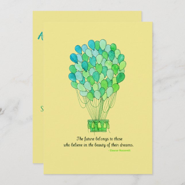 Balloon Dreams Party Invite (Front/Back)