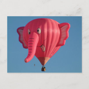 Balloon Elephant Postcard