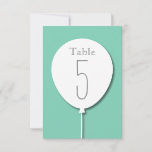 Balloon Event Table Number