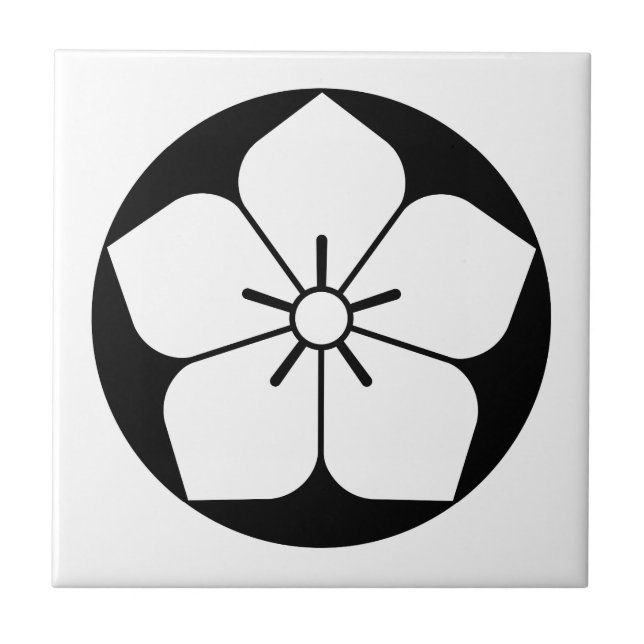 Balloon flower in rice cake tile (Front)