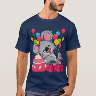 Balloon Funny Koala Kids Birthday T-Shirt