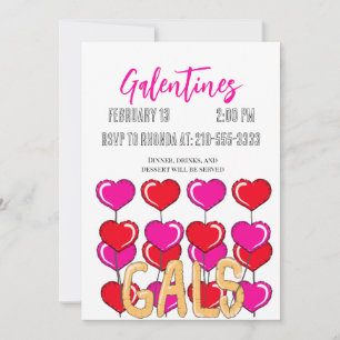 Balloon Galentine’s Invitation