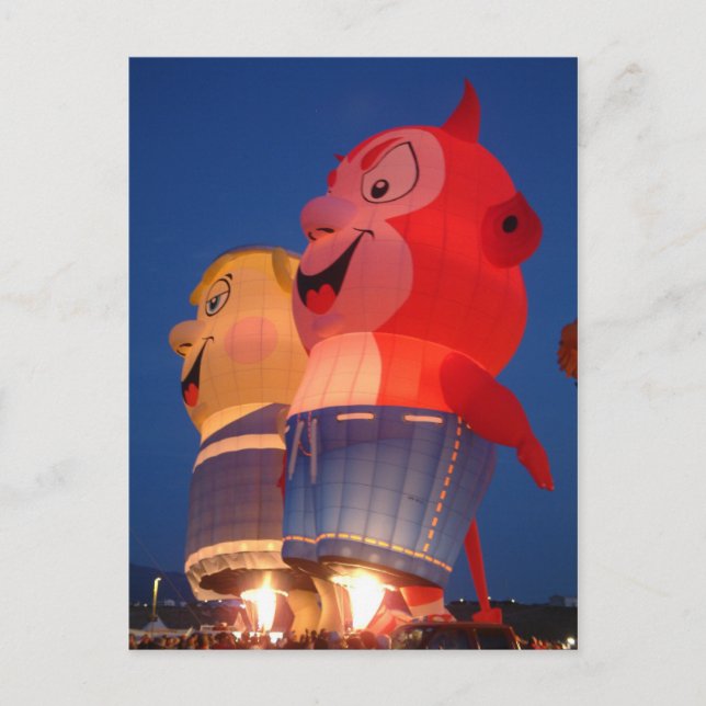 Balloon glow postcard (Front)