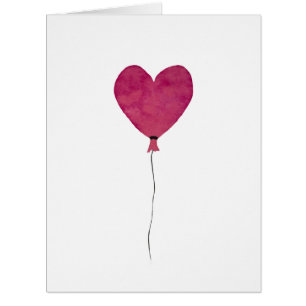 Balloon heart pink sketch valentine love
