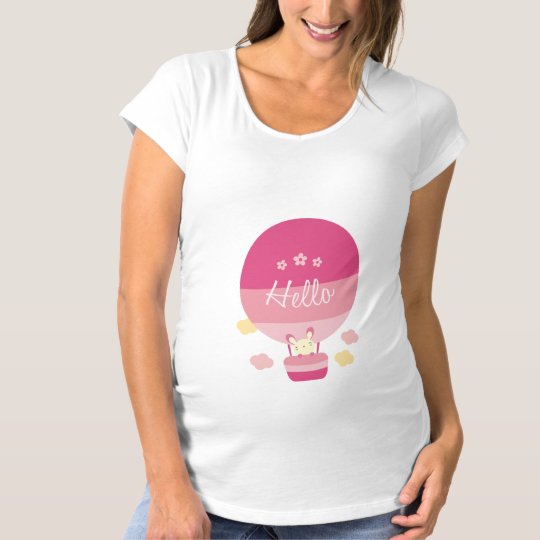 Balloon Hello Maternity T-Shirt