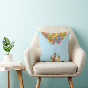 Balloon House from the Disney Pixar UP Movie Throw Pillow