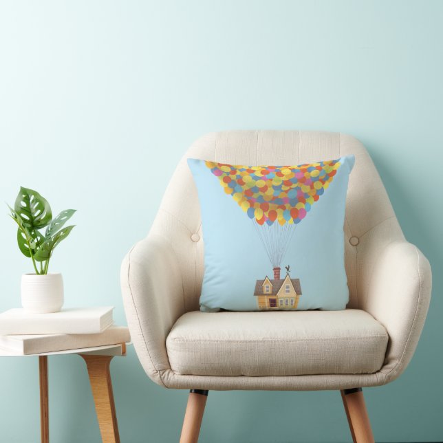 Balloon House from the Disney Pixar UP Movie Throw Pillow (Chair)