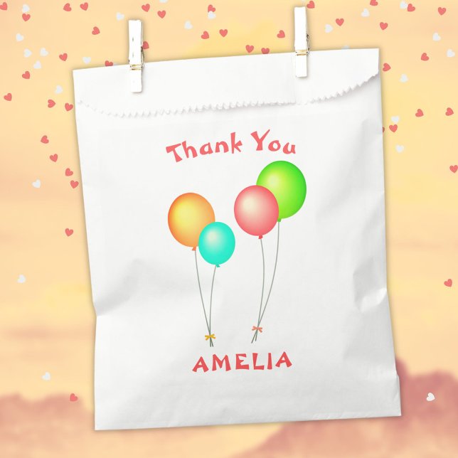 Balloon Kids Birthday Thank You Favour Bag (Creator Uploaded)
