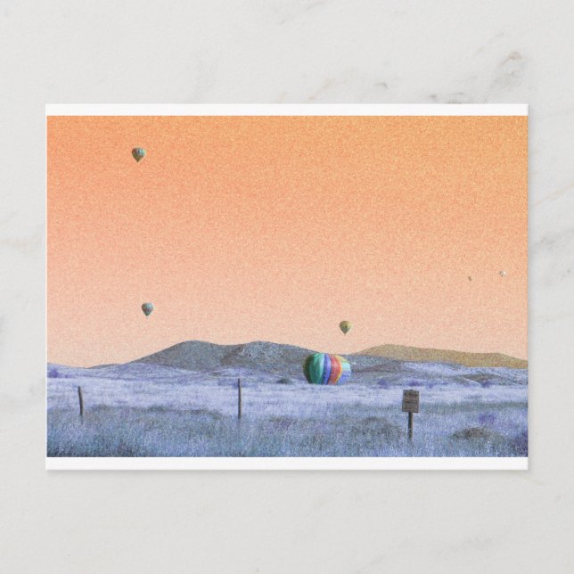 Balloon Landing Postcard (Front)