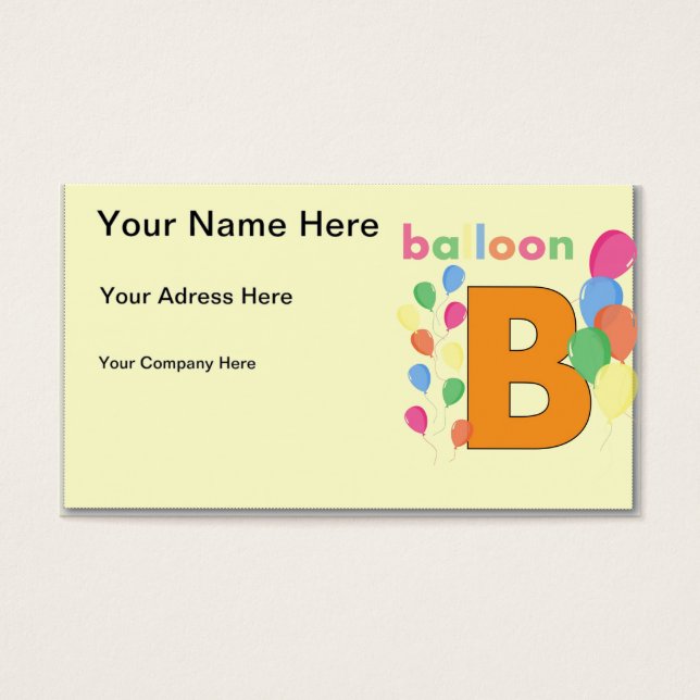 Balloon Letter B (Front)