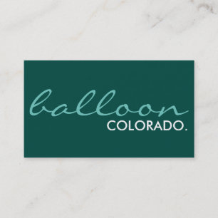 balloon locations. (colour customizable) business card