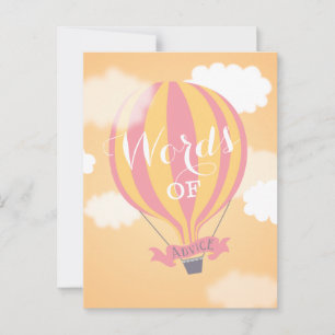 Balloon Orange Words of Advice Mommy Postcard