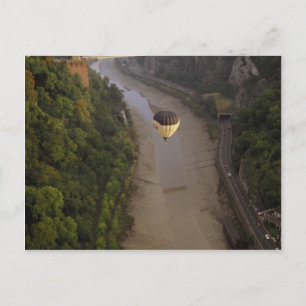 Balloon over Avon Gorge, Bristol, England Postcard