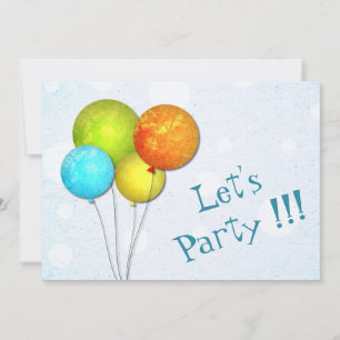 Balloon Party Invitation