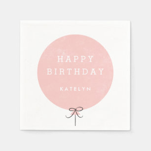 Balloon Party Napkin - Peach