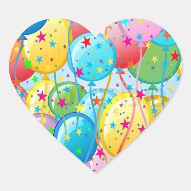 Balloon Party Stickers (Front)