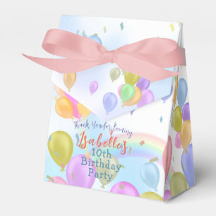 Balloon Pastel Birthday Party Balloons Favor Box