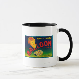 Balloon Pear Crate Label Mug