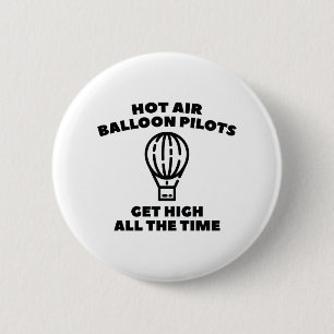 Balloon Pilots 2 Inch Round Button