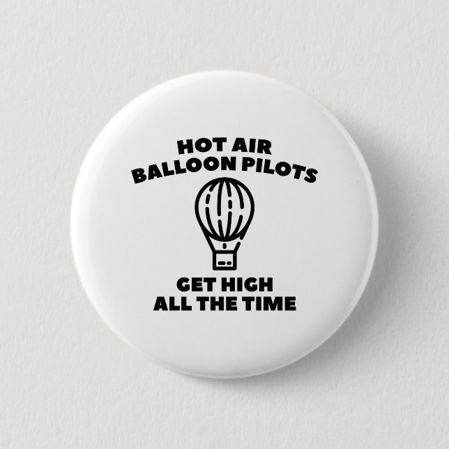 Balloon Pilots 2 Inch Round Button (Front)