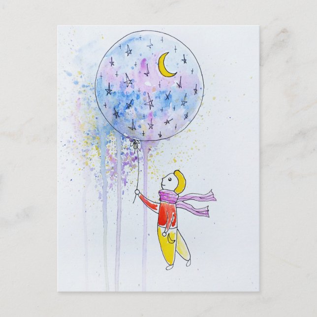 Balloon  postcard (Front)