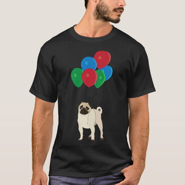Balloon Pug 585 T-Shirt (Front)