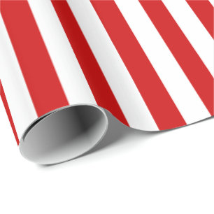 Balloon Red Stripe Option Wrapping Paper
