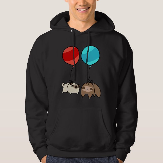 Balloon Sloth and Pug Essential T-Shirt 328 Hoodie (Front)