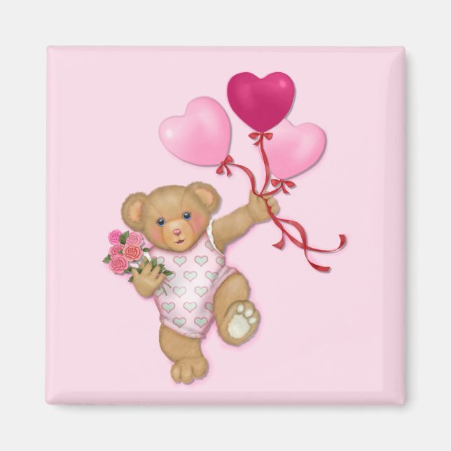 Balloon Teddy Magnet (Front)