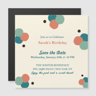 Balloon Theme Birthday Party Invitation Card