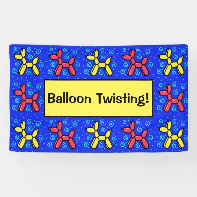 Balloon Twisting! Banner (Horizontal)